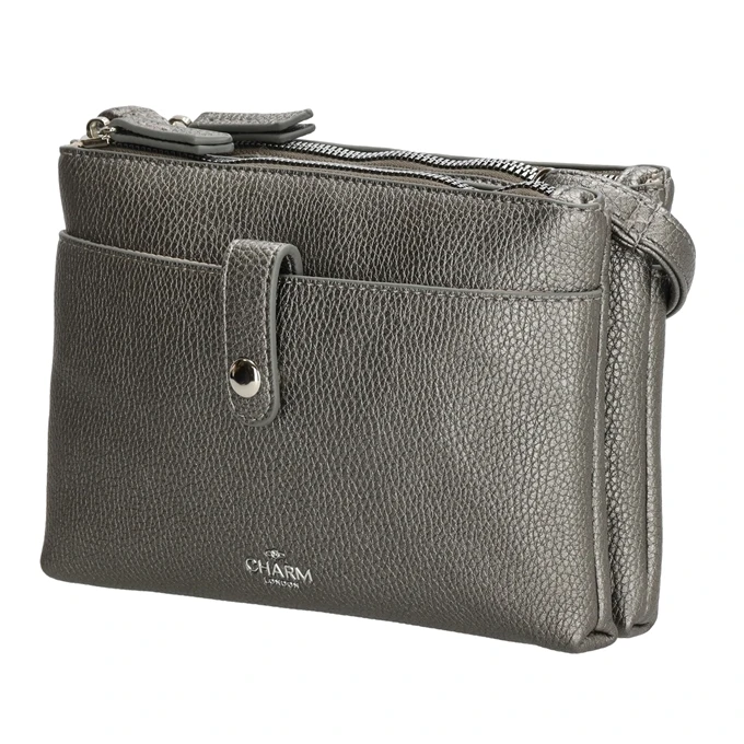 Charm London Stratford Crossbody Pewter 6 Charm London Stratford Crossbody Pewter - Afbeelding 4