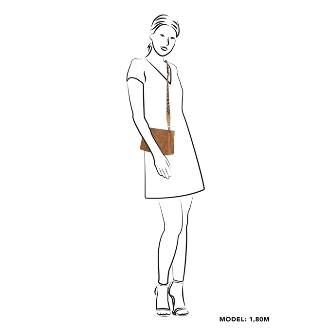 Zebra Trends Merel Crossbodybag Camel 4 Zebra Trends Merel Crossbodybag Camel - Afbeelding 2