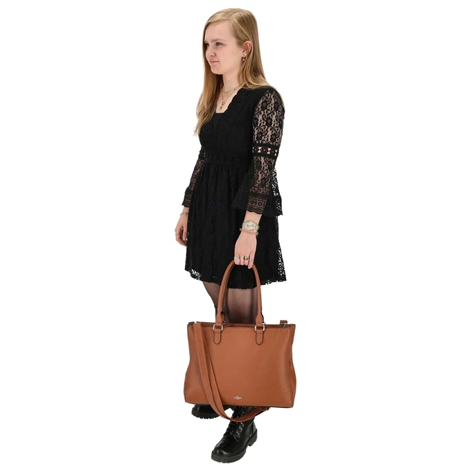 Charm London Stratford Handtas L Midbrown 4 Charm London Stratford Handtas L Midbrown - Afbeelding 2