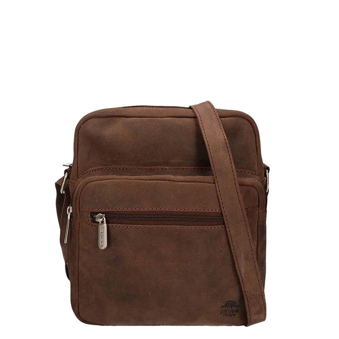 Bear Design Dark Nature Schoudertas Brown 3 Bear Design Dark Nature Schoudertas Brown