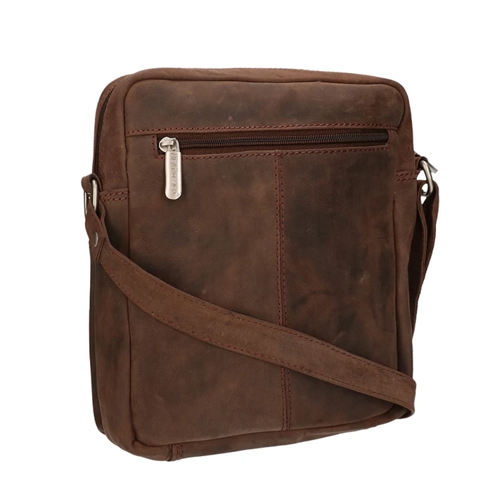 Bear Design Dark Nature Schoudertas Brown 4 Bear Design Dark Nature Schoudertas Brown - Afbeelding 2