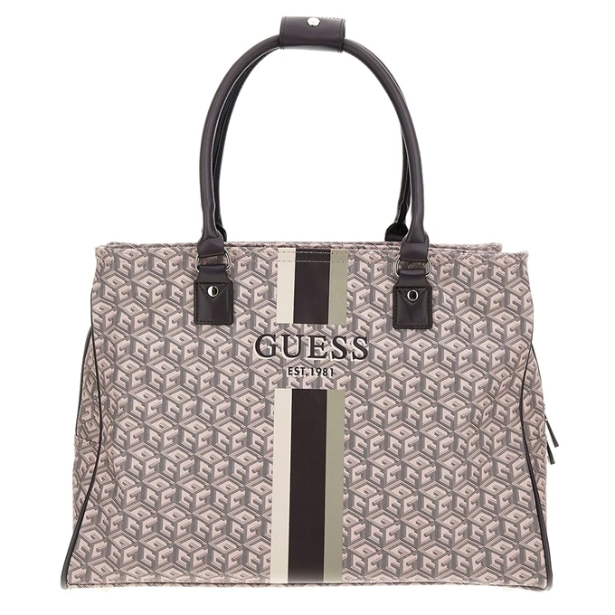 Guess Wilder Shopper Tote Espresso Logo 3 Guess Wilder Shopper Tote Espresso Logo