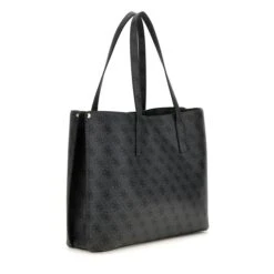 Guess Meridian Girlfriend Tote Coal Logo -Ospre Winkel image 1206