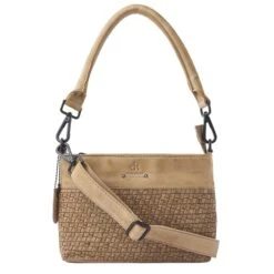 DR Amsterdam Tampa Braided Hand / Schoudertas II Beige