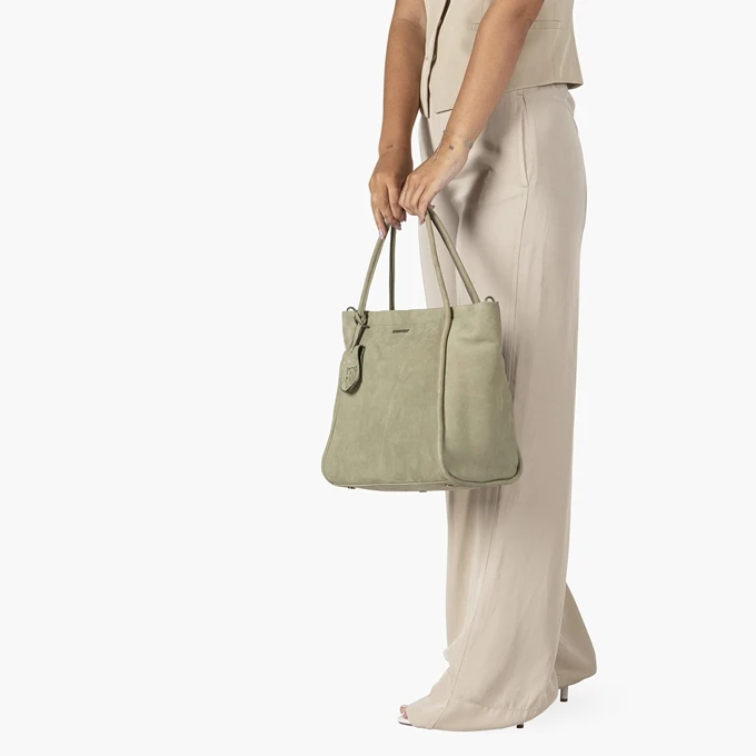Burkely Still Selene Wide Tote Gloomy Green 4 Burkely Still Selene Wide Tote Gloomy Green - Afbeelding 2