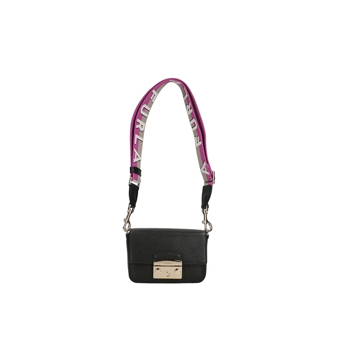 Furla Metropolis Crossbody Mini Webbing Nero/marmo Violet 6 Furla Metropolis Crossbody Mini Webbing Nero/marmo Violet - Afbeelding 4