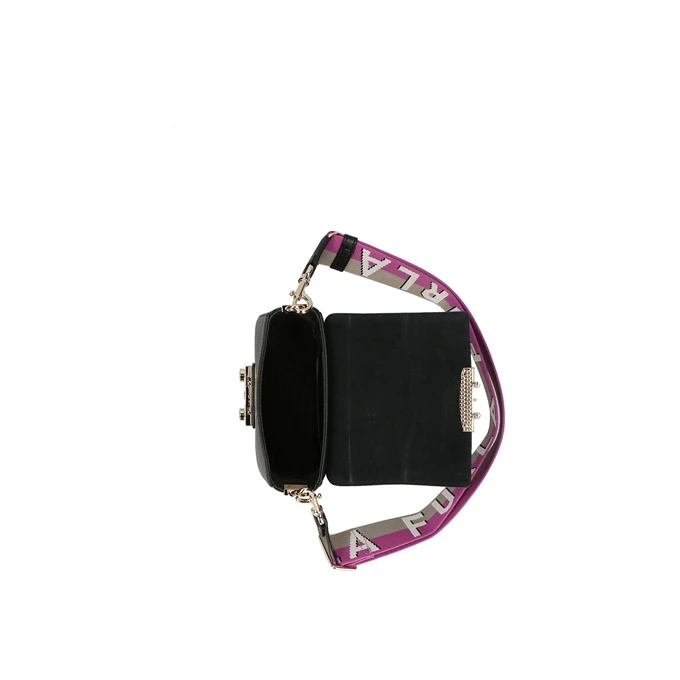 Furla Metropolis Crossbody Mini Webbing Nero/marmo Violet 7 Furla Metropolis Crossbody Mini Webbing Nero/marmo Violet - Afbeelding 5