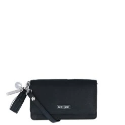 LouLou Essentiels Beau Veau Silver Crossbody Black