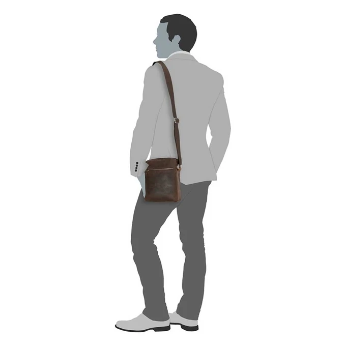 Leonhard Heyden Salisbury Messenger Bag S Brown 4 Leonhard Heyden Salisbury Messenger Bag S Brown - Afbeelding 2