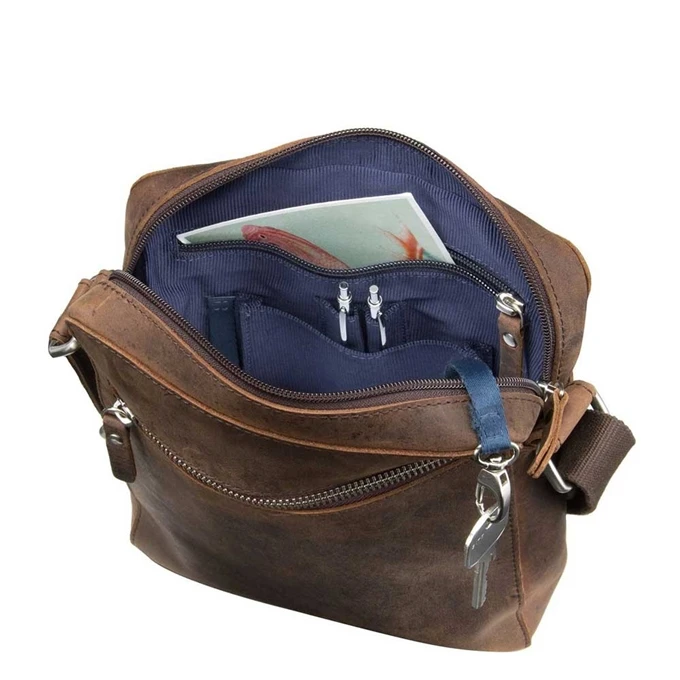 Leonhard Heyden Salisbury Messenger Bag S Brown 7 Leonhard Heyden Salisbury Messenger Bag S Brown - Afbeelding 5