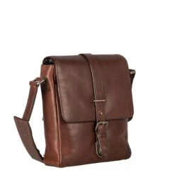 Leonhard Heyden Roma Tablet Shoulder Bag Brown