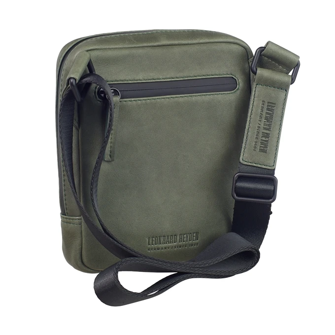Leonhard Heyden Den Haag Messenger Bag XS Olive 4 Leonhard Heyden Den Haag Messenger Bag XS Olive - Afbeelding 2