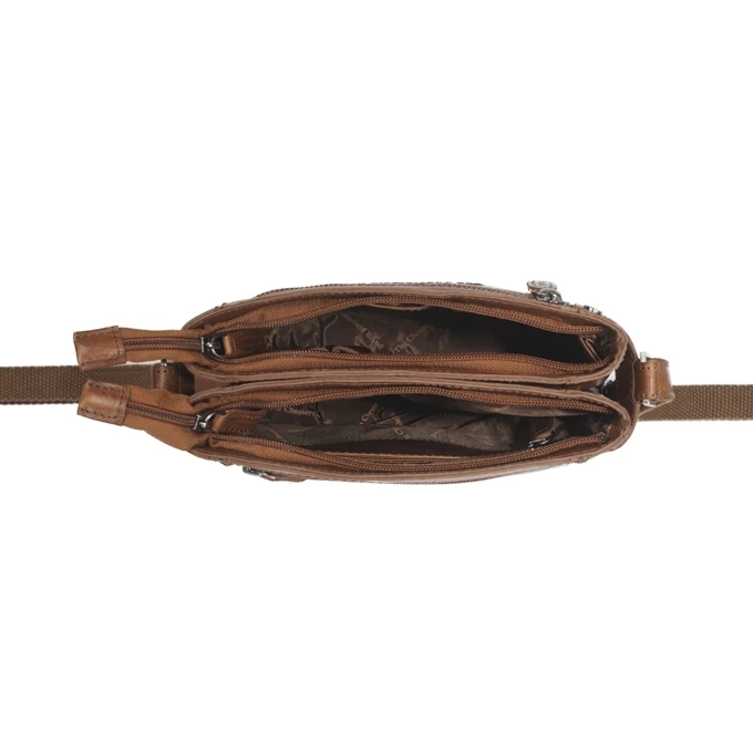 The Chesterfield Brand Laos Schoudertas Cognac 6 The Chesterfield Brand Laos Schoudertas Cognac - Afbeelding 4