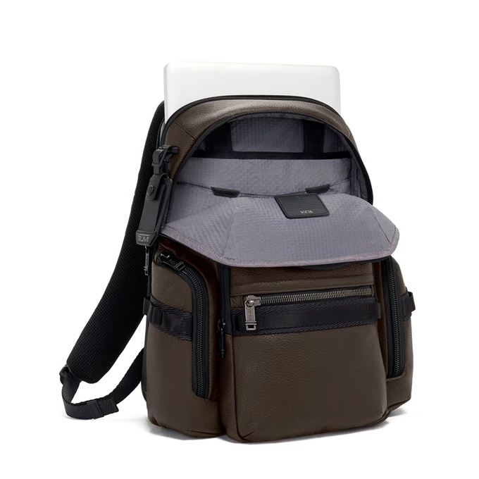 Tumi Alpha Bravo Nathan Navigation Backpack Leather Dark Brown 7 Tumi Alpha Bravo Nathan Navigation Backpack Leather Dark Brown - Afbeelding 5