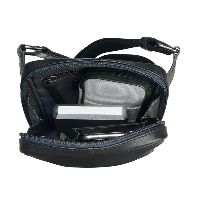 Leonhard Heyden Hamburg Messenger Bag XS Black 5 Leonhard Heyden Hamburg Messenger Bag XS Black - Afbeelding 3