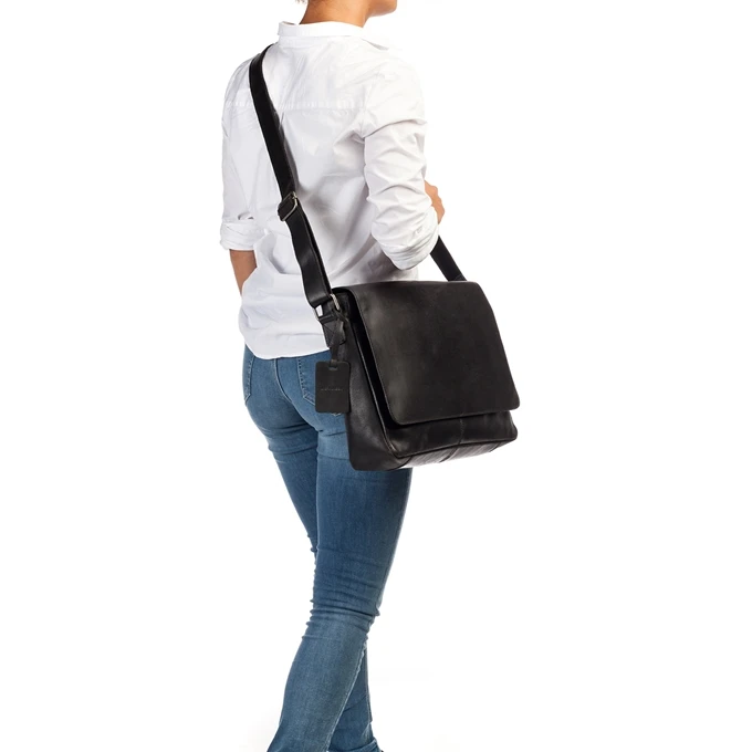 Burkely Vintage Juul Messenger Bag Black 4 Burkely Vintage Juul Messenger Bag Black - Afbeelding 2