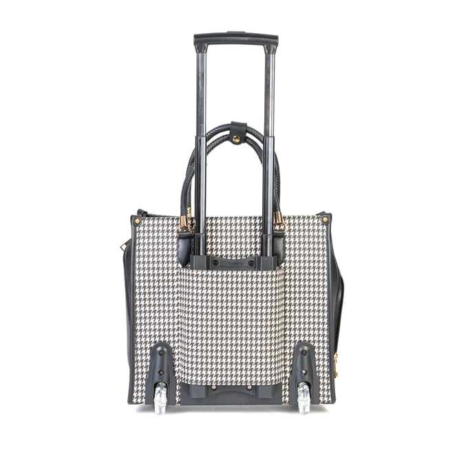 Olivia Lauren Emily Business Trolley Zwart/wit 5 Olivia Lauren Emily Business Trolley Zwart/wit - Afbeelding 3