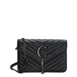 Charm London Belleville Schoudertas Zwart-zilver