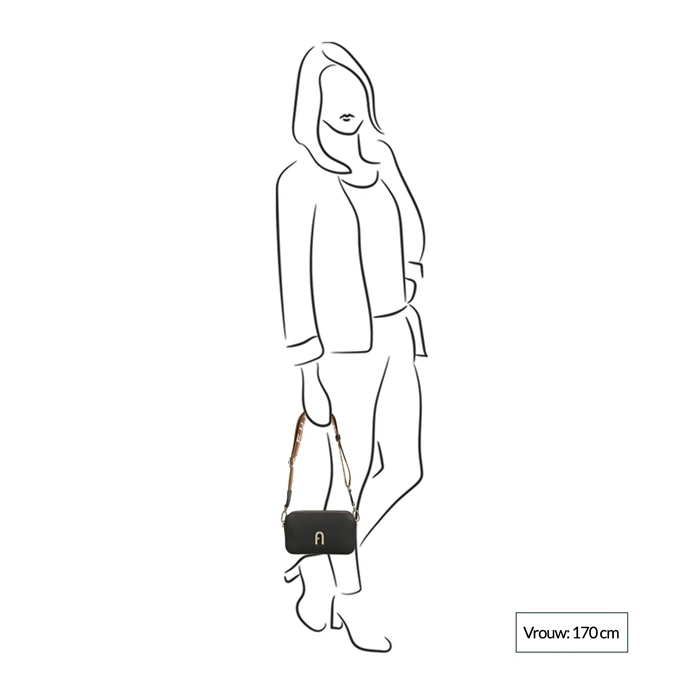 Furla Primula Mini C.Body Webbing Strap Nero 4 Furla Primula Mini C.Body Webbing Strap Nero - Afbeelding 2