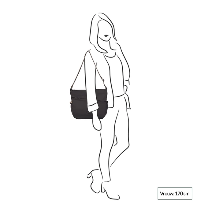 Hedgren Nova Milky Way Schoudertas Black 4 Hedgren Nova Milky Way Schoudertas Black - Afbeelding 2