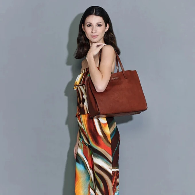 The Bridge Shoulderbag Brown 4 The Bridge Shoulderbag Brown - Afbeelding 2