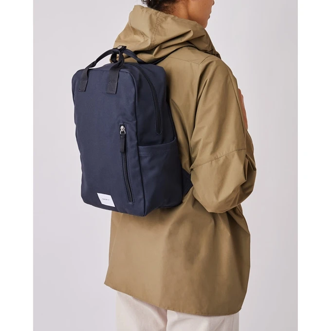 Sandqvist Knut Backpack Navy Blue With Navy Webbing 4 Sandqvist Knut Backpack Navy Blue With Navy Webbing - Afbeelding 2
