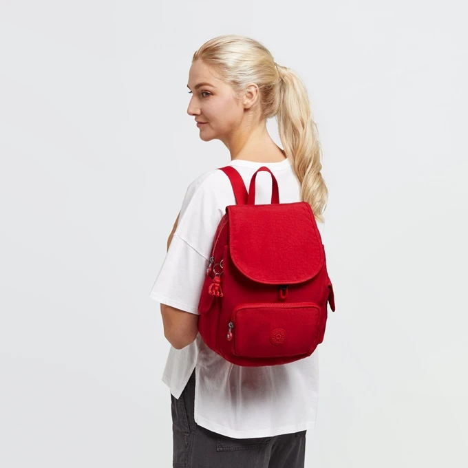Kipling City Pack S Rugzak Red Rouge 4 Kipling City Pack S Rugzak Red Rouge - Afbeelding 2
