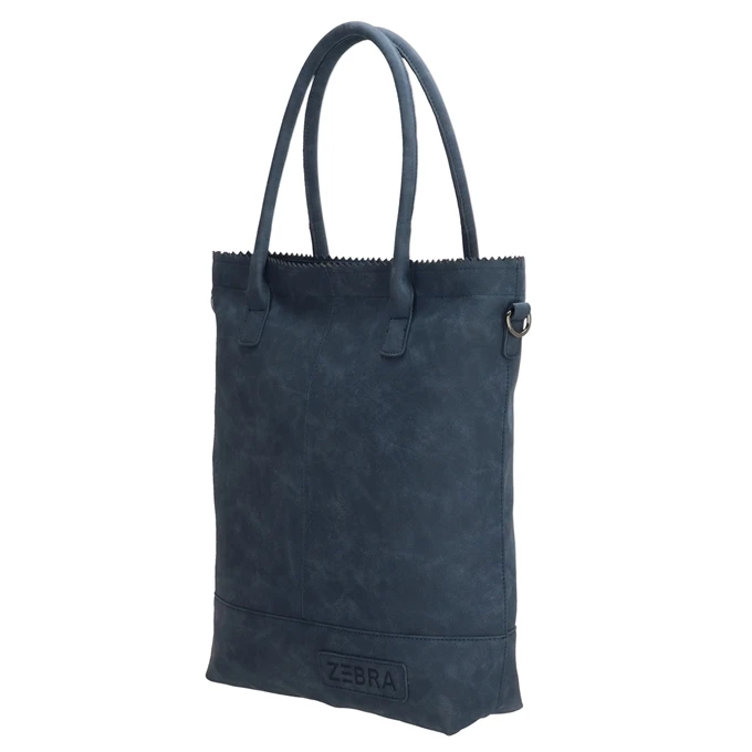 Zebra Trends Kartel Met Rits Shopper Jeansblauw 6 Zebra Trends Kartel Met Rits Shopper Jeansblauw - Afbeelding 4