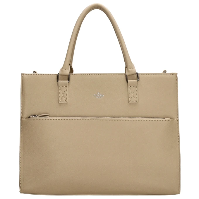 Charm London Birmingham Schoudertas Taupe 7 Charm London Birmingham Schoudertas Taupe - Afbeelding 5