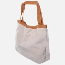Mozz Mom Bag Teddy Suede Beige -Ospre Winkel image 825