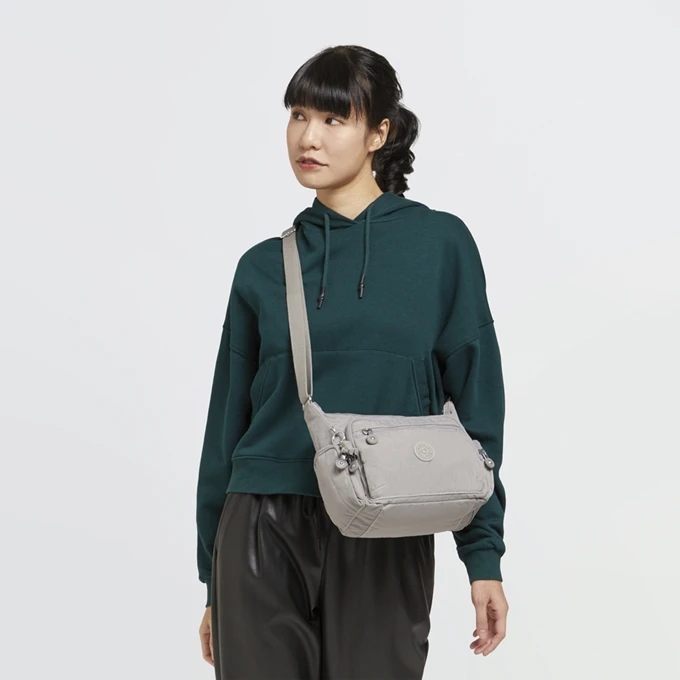 Kipling Gabbie S Crossbody Grey Gris 4 Kipling Gabbie S Crossbody Grey Gris - Afbeelding 2