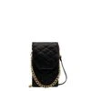 MÔSZ Phone-bag Large Quilted Shiny Light Gold Black