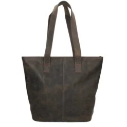 Bear Design Dark Nature Shopper Brown