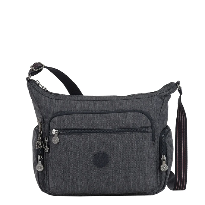 Kipling Gabbie Schoudertas Active Denim 3 Kipling Gabbie Schoudertas Active Denim